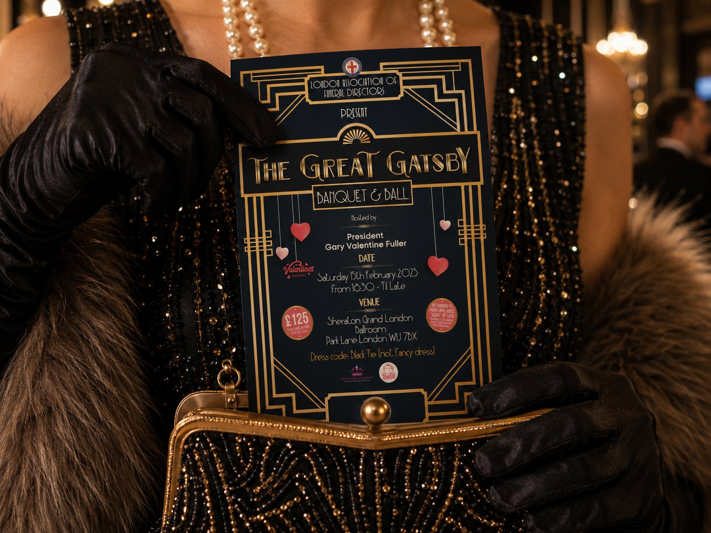 Great Gatsby Themed Banquet Ticket