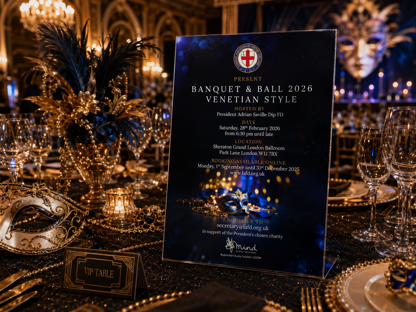 Venetian Masked Ball Promotional Leaflet