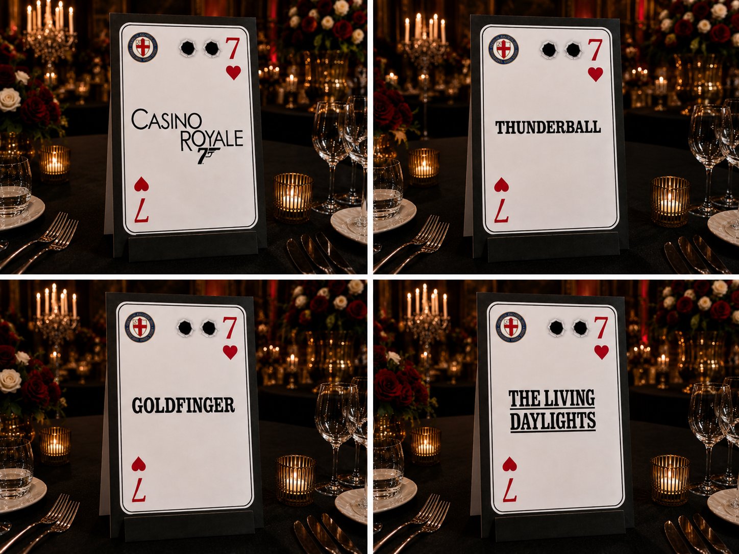 Themed Table Namecards