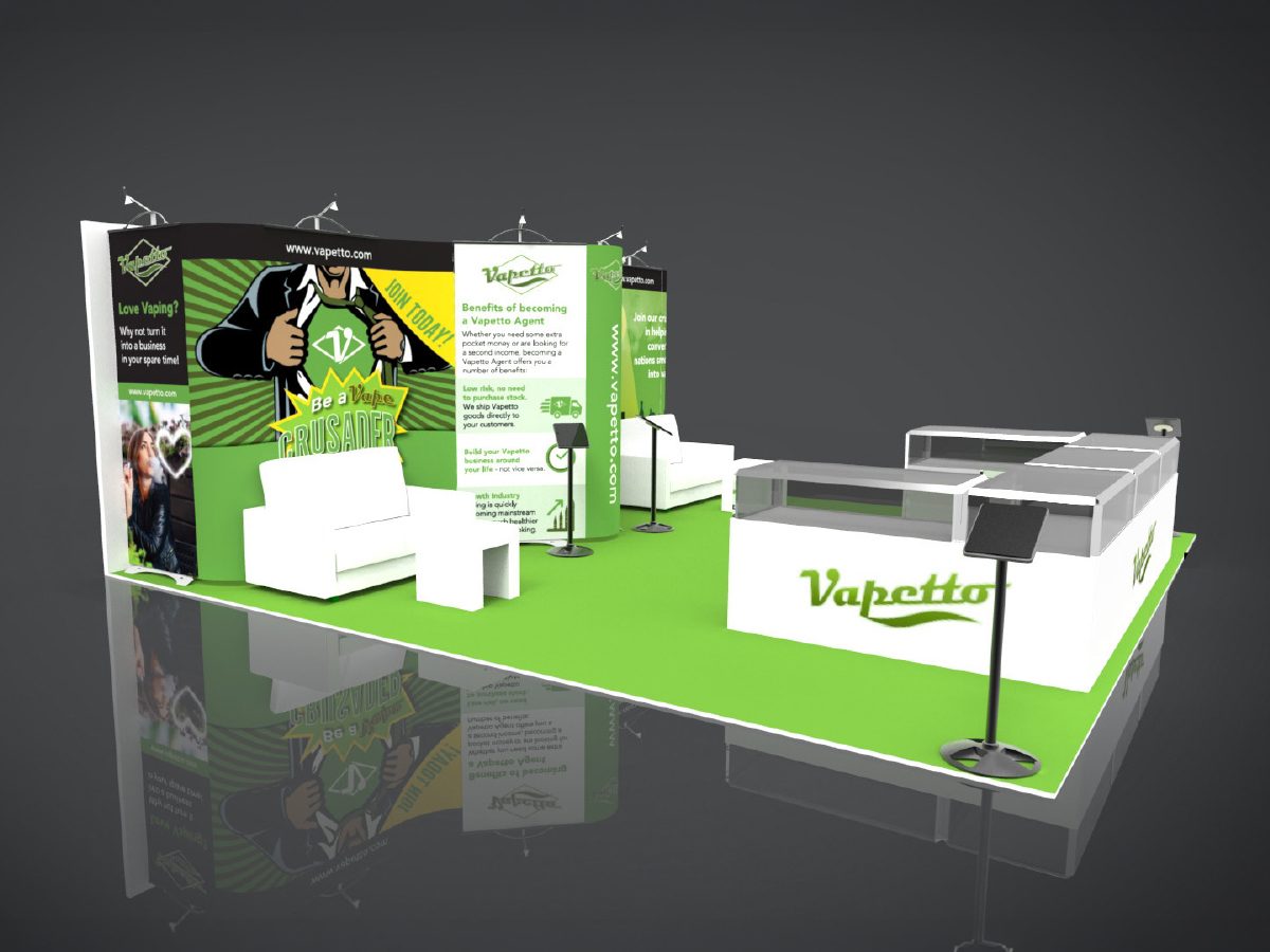 Vape Exhbition Stand Left Side